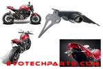 Ducati Monster 950 number plate holder from 2021 by Evotech Performance